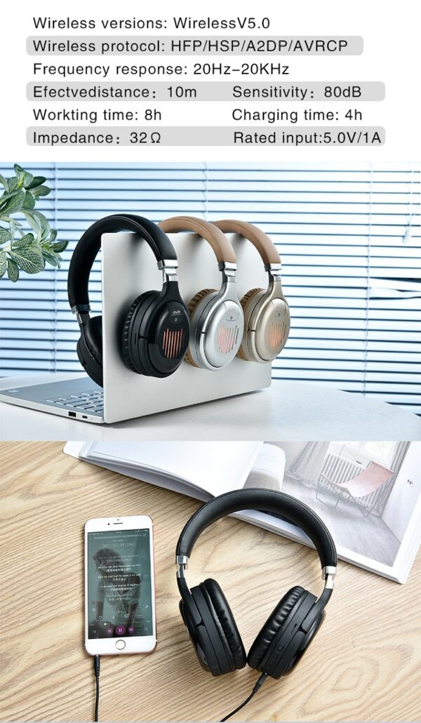 S1010 Miccell Wireless Headphone with Built-In Mic (VQ-B05) - Image 5