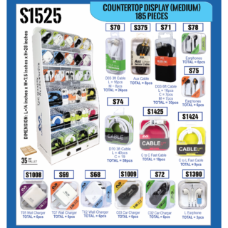 S1525 Miccell Countertop Display MEDIUM (185 pieces)
