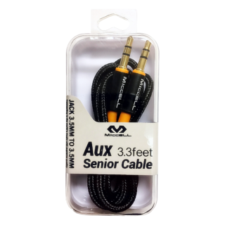 S375 Miccell Aux Senior Cable 3.3ft (KY-102) Acrylic pack
